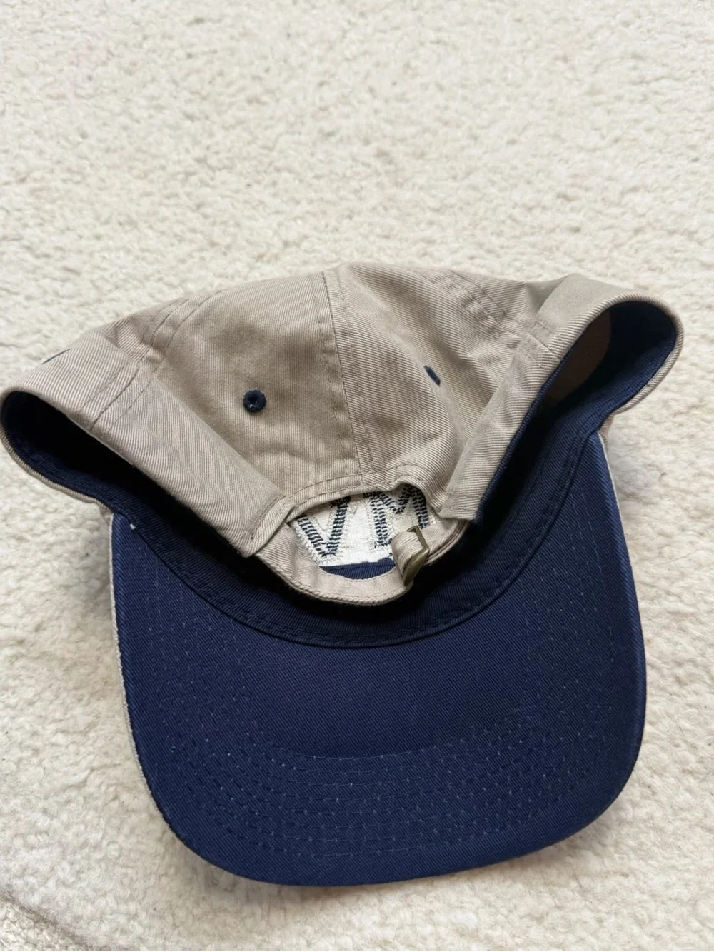 Martha's Vineyard MV Embroidered Khaki Baseball Cap Hat